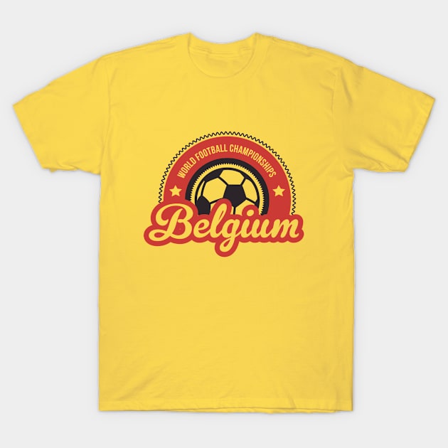 Belgium Sunrise World Football Championship T-Shirt by Rebus28